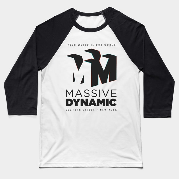 Massive Dynamic Baseball T-Shirt by monsieurgordon